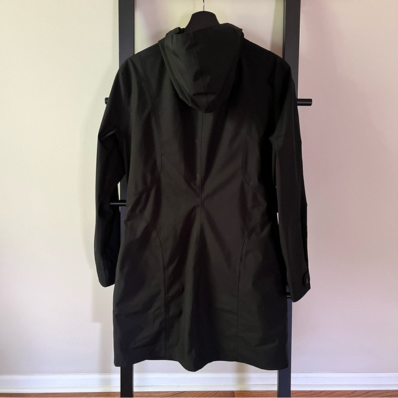 Patagonia W’s Arborist Trench Rain Coat H2no Black L - Picture 5 of 14